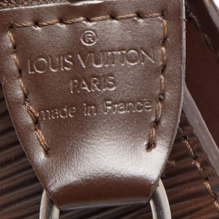 Pre Owned Louis Vuitton Moka Epi Leather Pochette Accessories