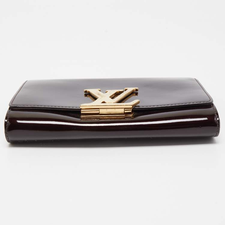 Pre Owned Louis Vuitton Amarante Vernis Chain Louise GM Bag