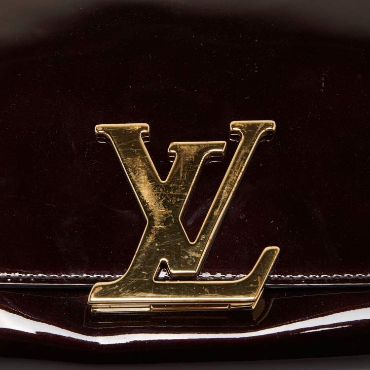 Pre Owned Louis Vuitton Amarante Vernis Chain Louise GM Bag