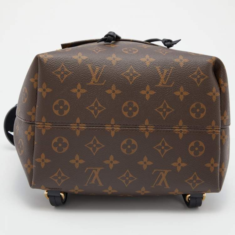 Pre Owned Louis Vuitton Black Monogram Canvas Montsouris PM Backpack 