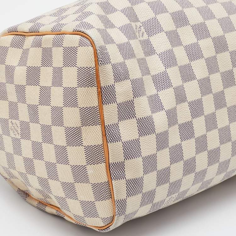 Pre Owned Louis Vuitton Damier Azur Canvas Speedy 30 Bag
