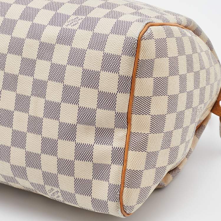 Pre Owned Louis Vuitton Damier Azur Canvas Speedy 30 Bag