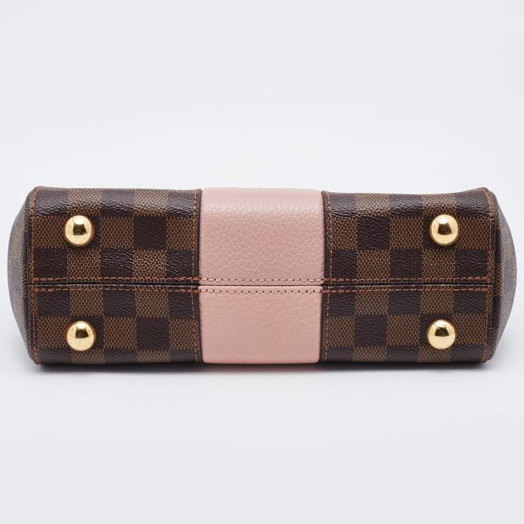 Pre Owned Louis Vuitton Magnolia Damier Ebene Canvas Bond Street BB Bag