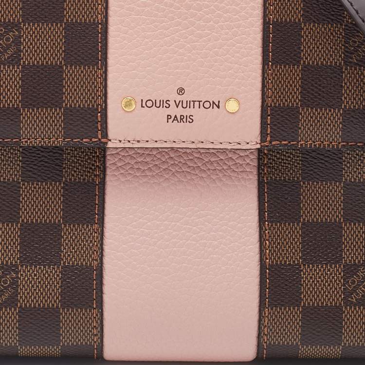 Pre Owned Louis Vuitton Magnolia Damier Ebene Canvas Bond Street BB Bag
