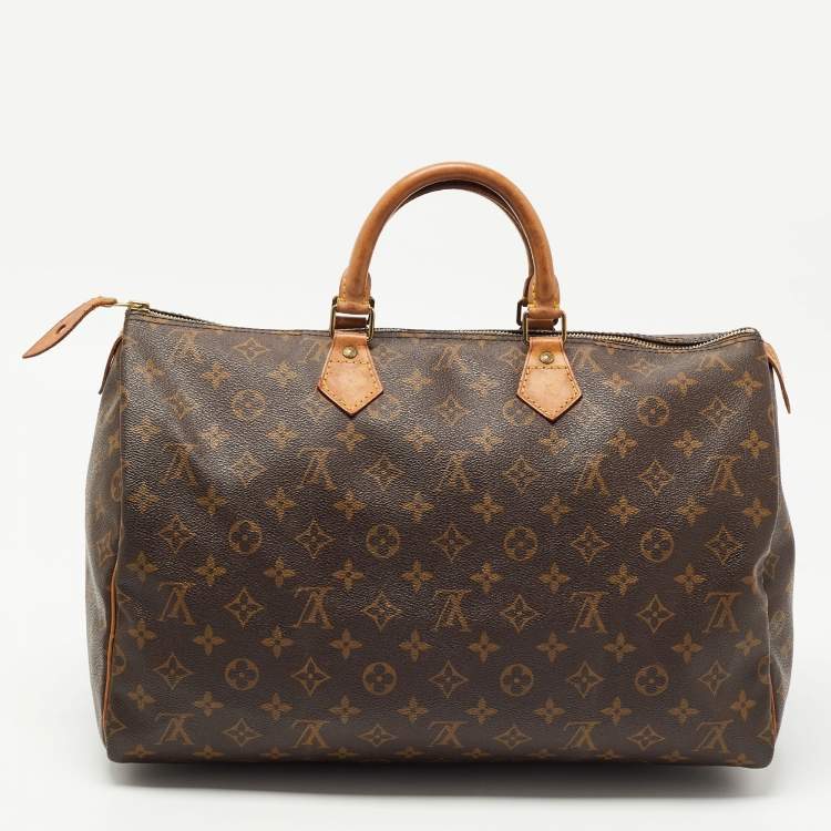 Pre Owned Louis Vuitton Monogram Canvas Speedy 40 Bag