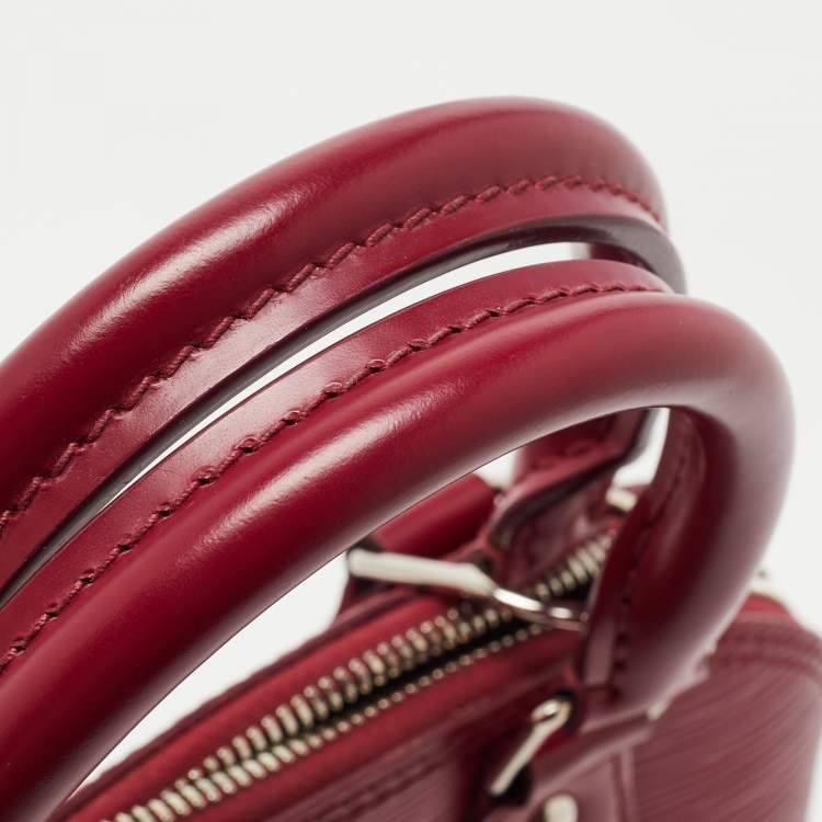 Pre Owned Louis Vuitton Fuchsia Epi Leather Alma BB Bag