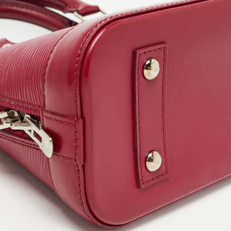 Pre Owned Louis Vuitton Fuchsia Epi Leather Alma BB Bag