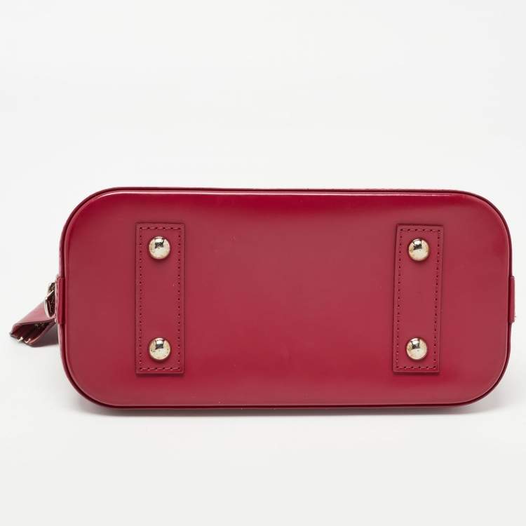 Pre Owned Louis Vuitton Fuchsia Epi Leather Alma BB Bag