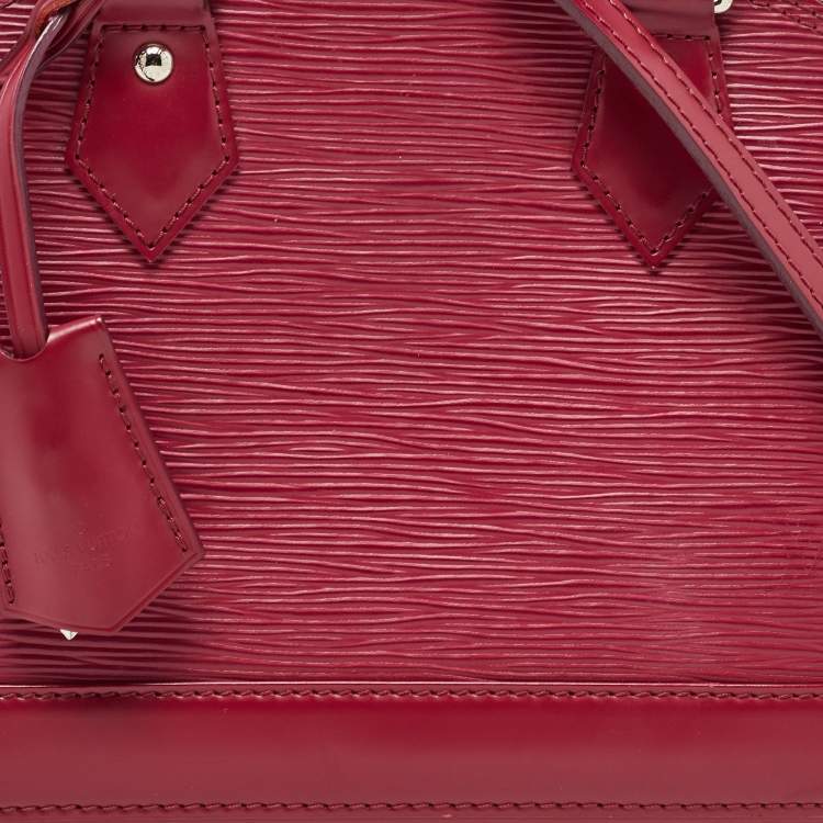Pre Owned Louis Vuitton Fuchsia Epi Leather Alma BB Bag