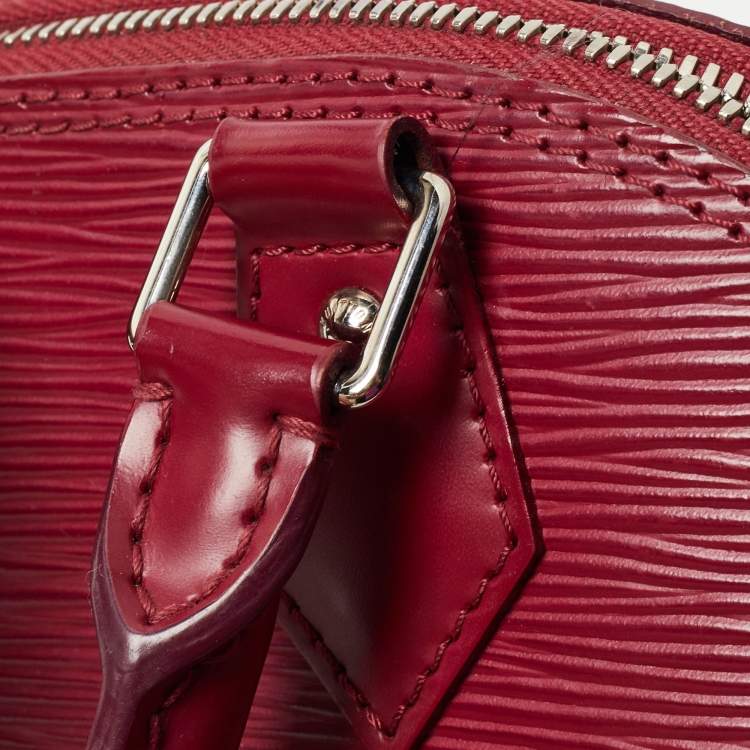 Pre Owned Louis Vuitton Fuchsia Epi Leather Alma BB Bag