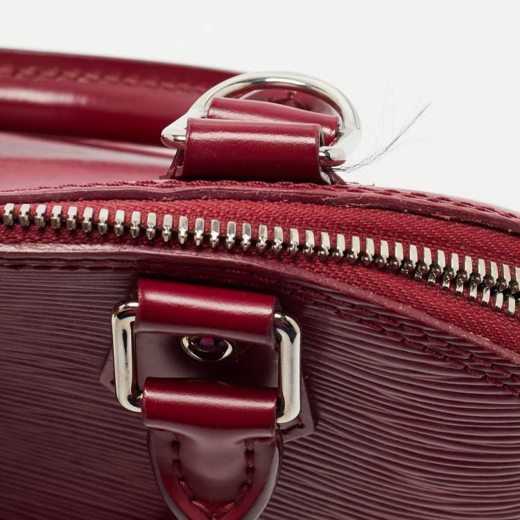Pre Owned Louis Vuitton Fuchsia Epi Leather Alma BB Bag