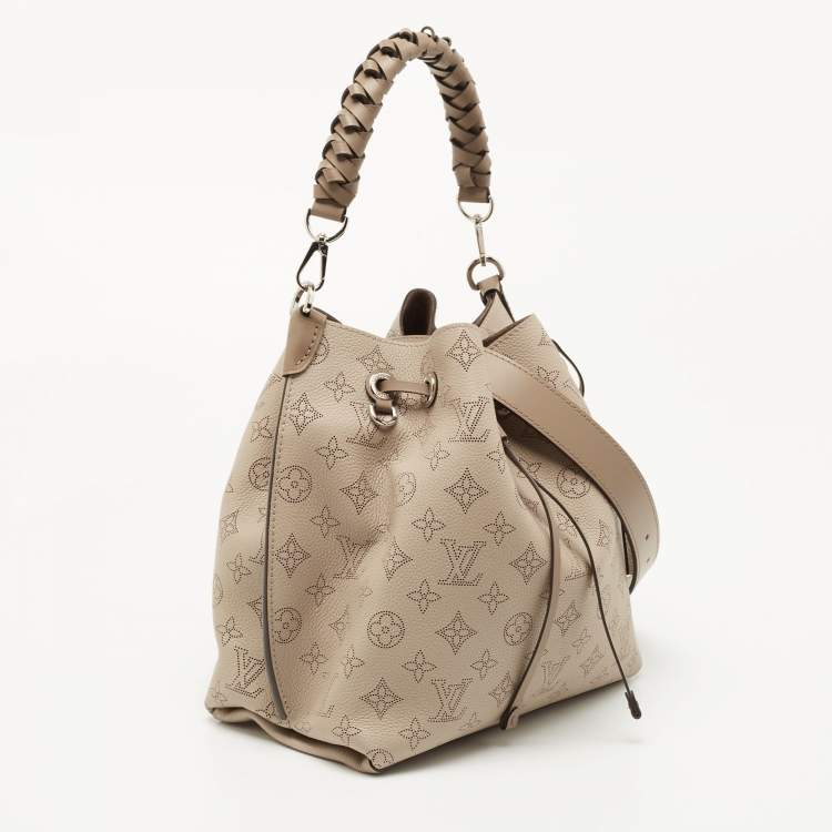 Pre Owned Louis Vuitton Opal Monogram Mahina Leather Muria Bag
