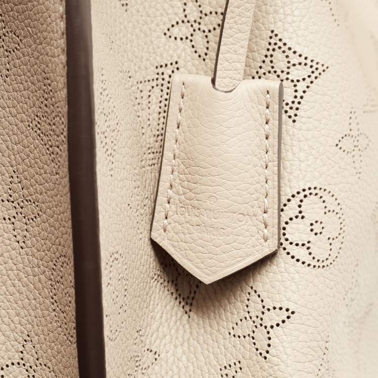 Pre Owned Louis Vuitton Opal Monogram Mahina Leather Muria Bag