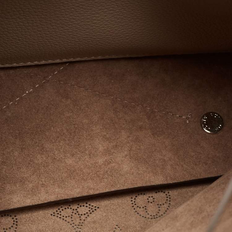 Pre Owned Louis Vuitton Opal Monogram Mahina Leather Muria Bag