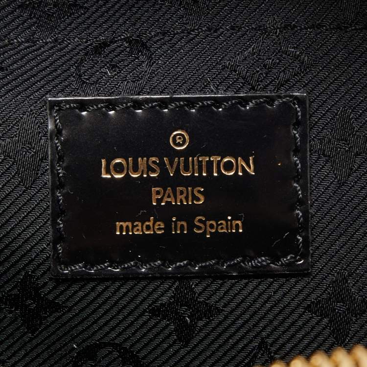مملوكة مسبقًا Louis Vuitton Havane Suede and Leather Stamped Trunk Bowler PM Bag