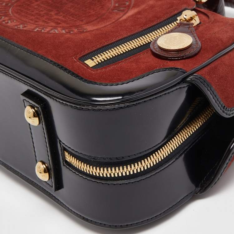 مملوكة مسبقًا Louis Vuitton Havane Suede and Leather Stamped Trunk Bowler PM Bag