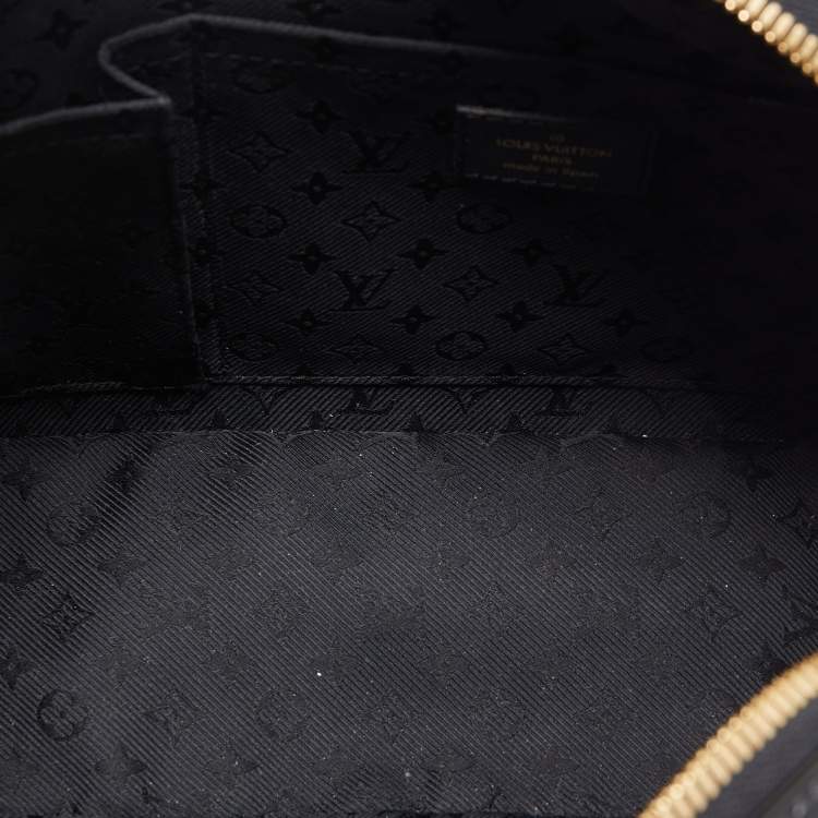 مملوكة مسبقًا Louis Vuitton Havane Suede and Leather Stamped Trunk Bowler PM Bag