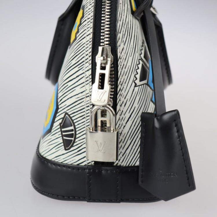Pre Owned Louis Vuitton Multicolor Epi Leather Azteque Alma BB Top Handle Bag