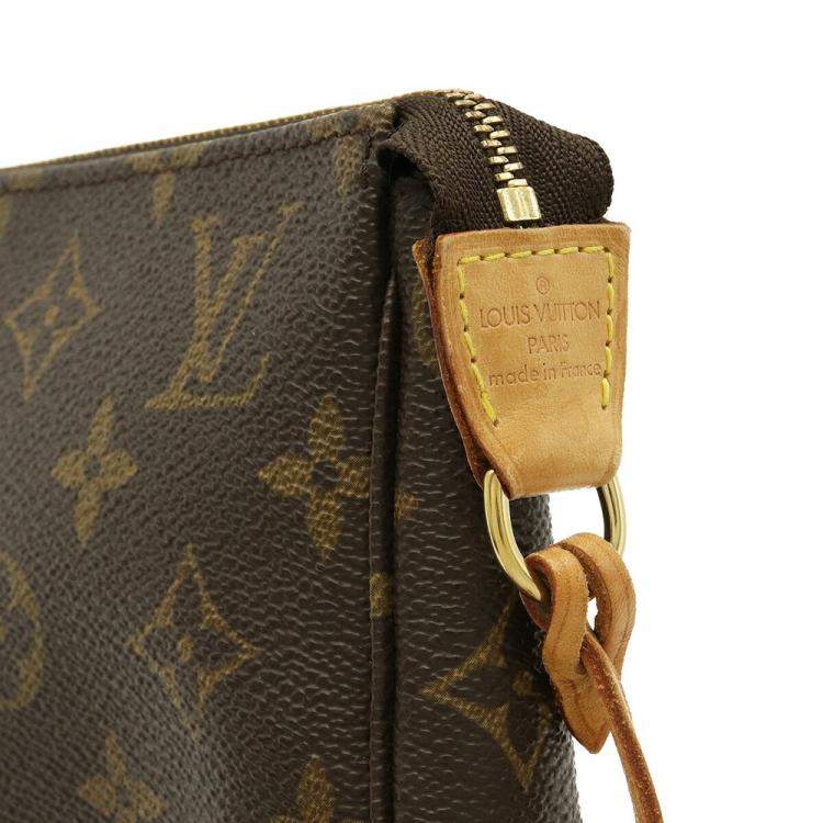 Pre Owned Louis Vuitton Brown Monogram Canvas Pochette Accessoires Shoulder Bag