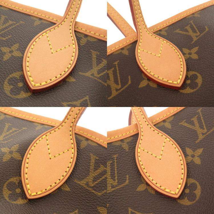 Pre Owned Louis Vuitton Brown Monogram Canvas Neverfull MM Tote Bag