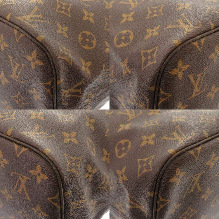 Pre Owned Louis Vuitton Brown Monogram Canvas Neverfull MM Tote Bag
