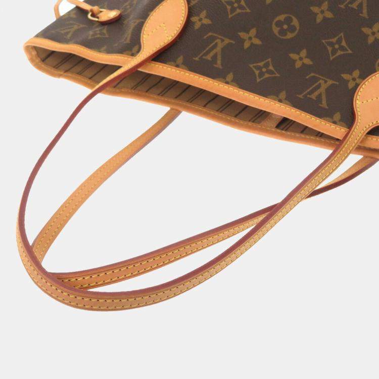 Pre Owned Louis Vuitton Brown Monogram Canvas Neverfull MM Tote Bag