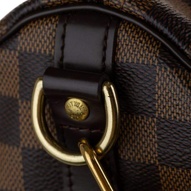 مملوكة مسبقًا Louis Vuitton Brown Damier Ebene Speedy Bandouliere 30