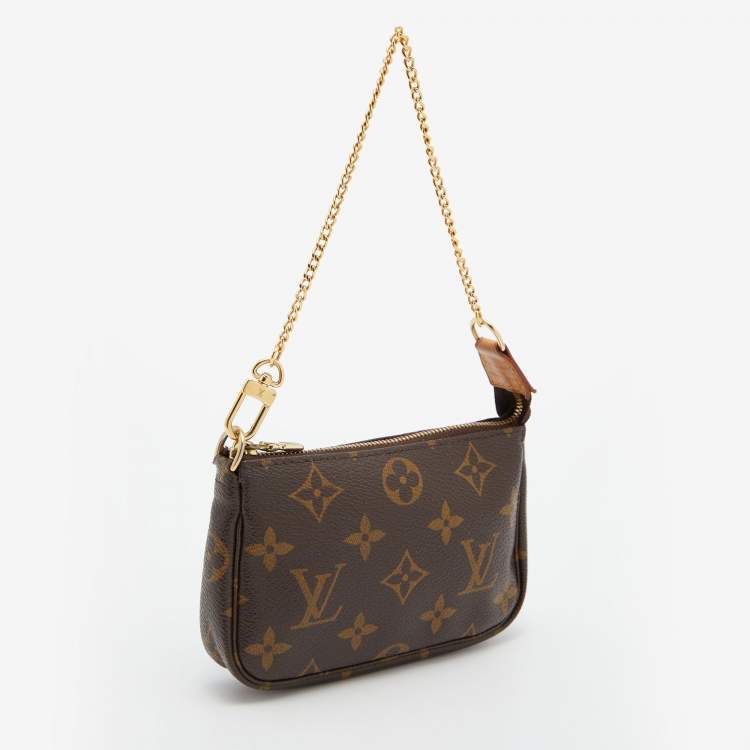 Pre Owned Louis Vuitton Monogram Canvas Mini Pochette Accessoires