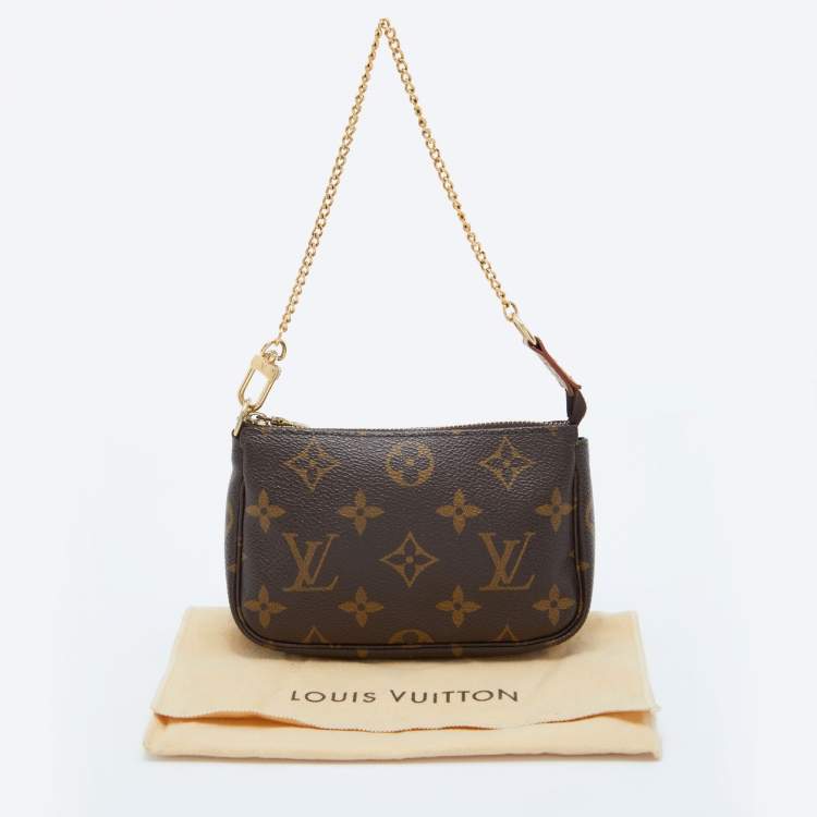Pre Owned Louis Vuitton Monogram Canvas Mini Pochette Accessoires