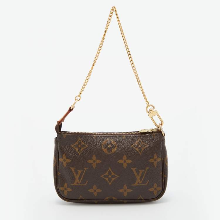 Pre Owned Louis Vuitton Monogram Canvas Mini Pochette Accessoires