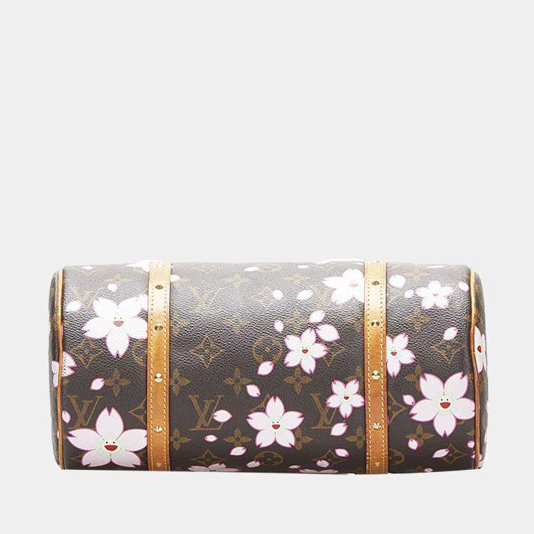 Pre Owned Louis Vuitton Brown Canvas Monogram Cherry Blossom Papillon 30