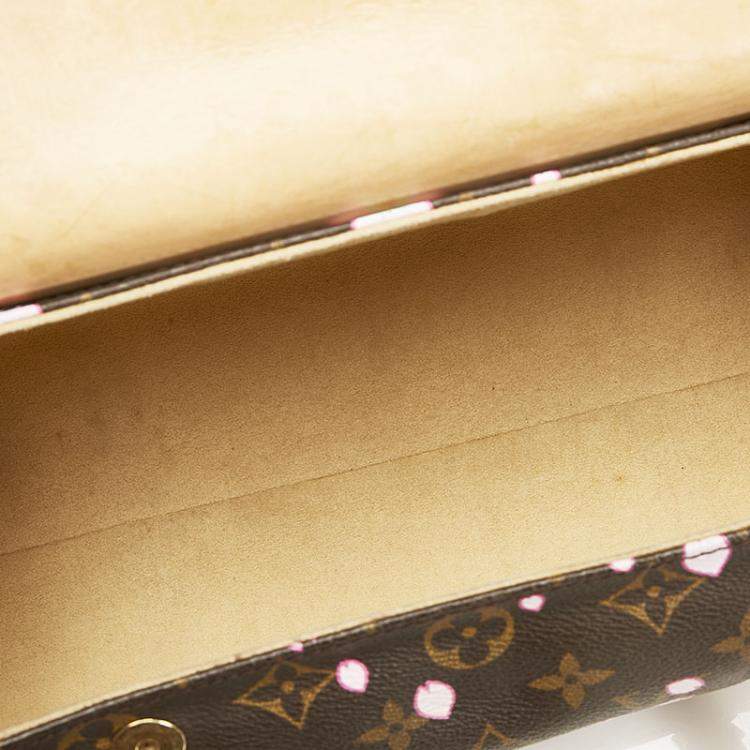 Pre Owned Louis Vuitton Brown Canvas Monogram Cherry Blossom Papillon 30