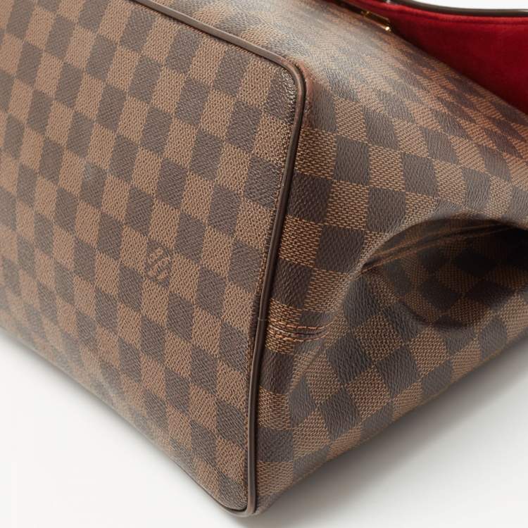 Pre Owned Louis Vuitton Damier Ebene Canvas Bergamo MM Bag