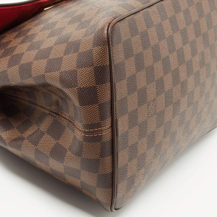 Pre Owned Louis Vuitton Damier Ebene Canvas Bergamo MM Bag