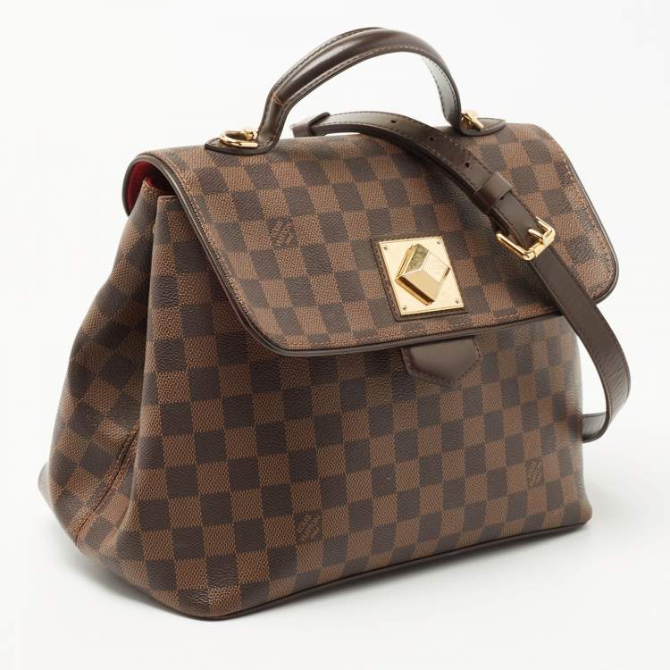 Pre Owned Louis Vuitton Damier Ebene Canvas Bergamo MM Bag