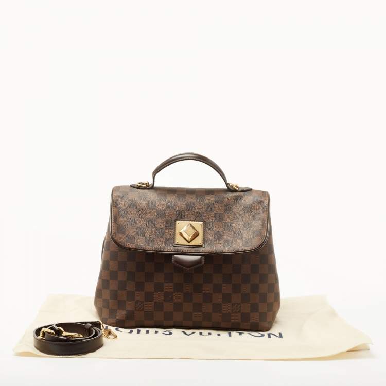 Pre Owned Louis Vuitton Damier Ebene Canvas Bergamo MM Bag