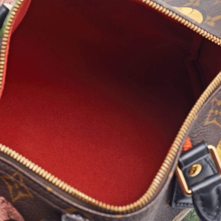 Pre Owned Louis Vuitton X Fornasetti Monogram Canvas Cameo Speedy Bandoulière 25 Bag