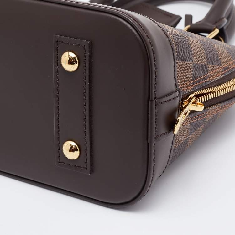Pre Owned Louis Vuitton Damier Ebene Canvas Alma BB Bag