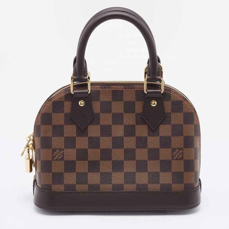 Pre Owned Louis Vuitton Damier Ebene Canvas Alma BB Bag