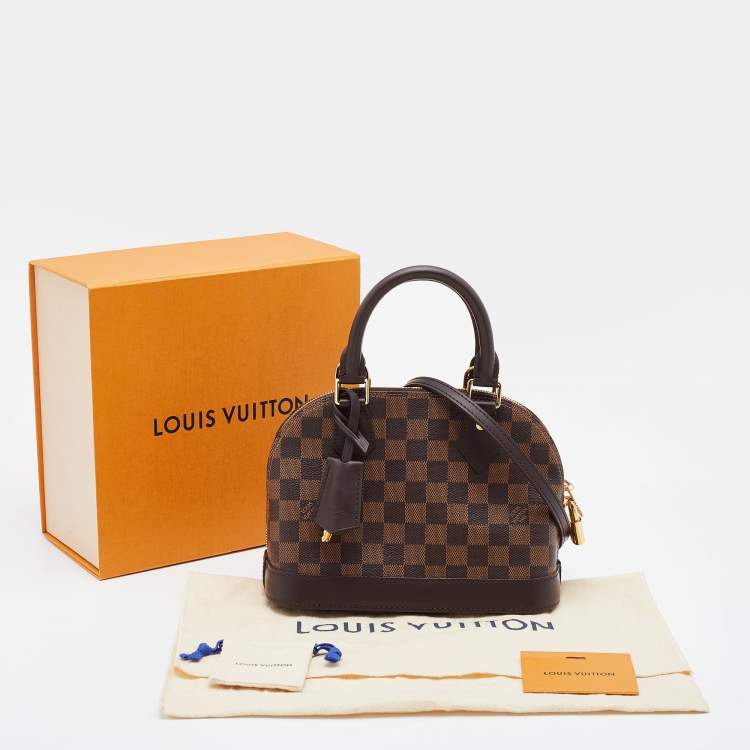 Pre Owned Louis Vuitton Damier Ebene Canvas Alma BB Bag