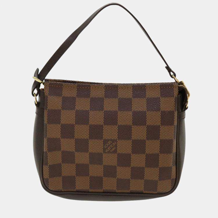 Louis Vuitton Pre Loved Damier Ebene Canvas Leather Make Up