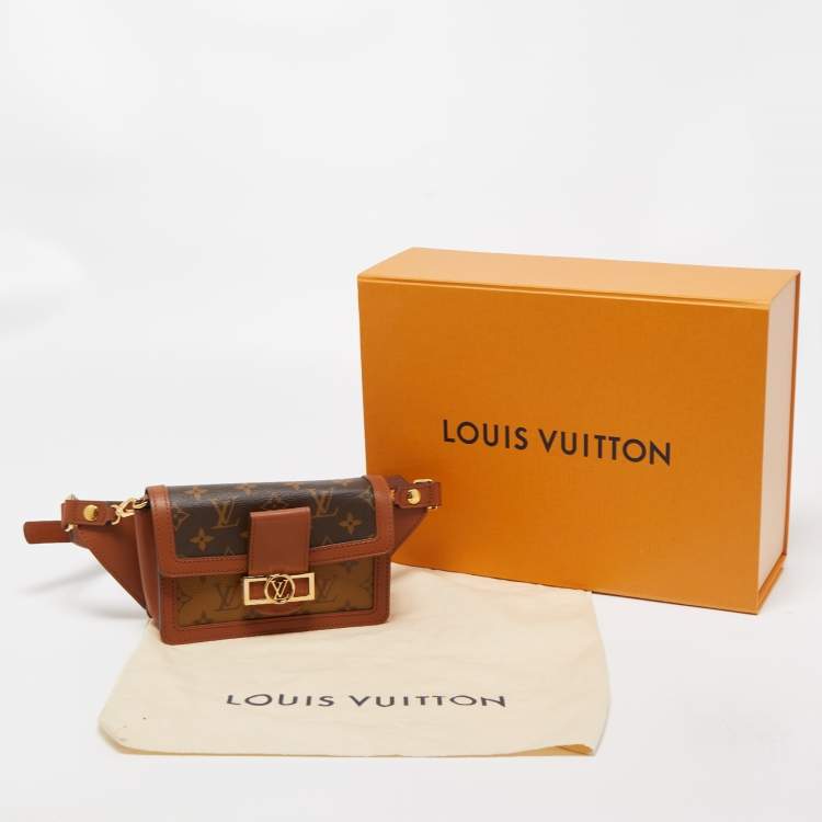 Pre Owned Louis Vuitton Monogram Reverse Canvas Dauphine Bumbag Bag