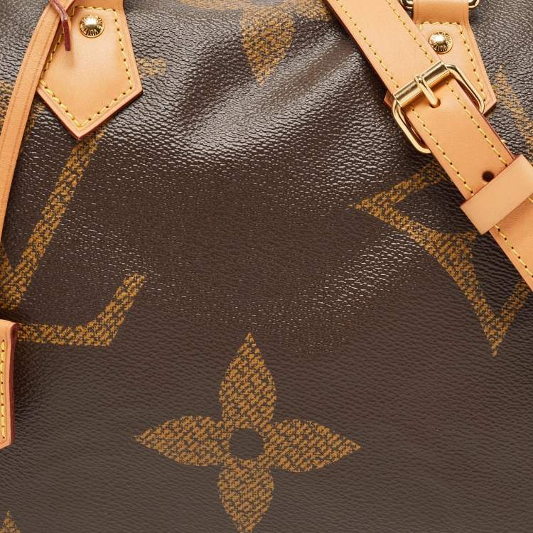 Pre Owned Louis Vuitton Reverse Monogram Giant Canvas Speedy Bandouliere 30 Bag