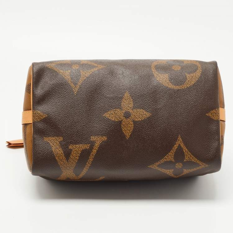 Pre Owned Louis Vuitton Reverse Monogram Giant Canvas Speedy Bandouliere 30 Bag