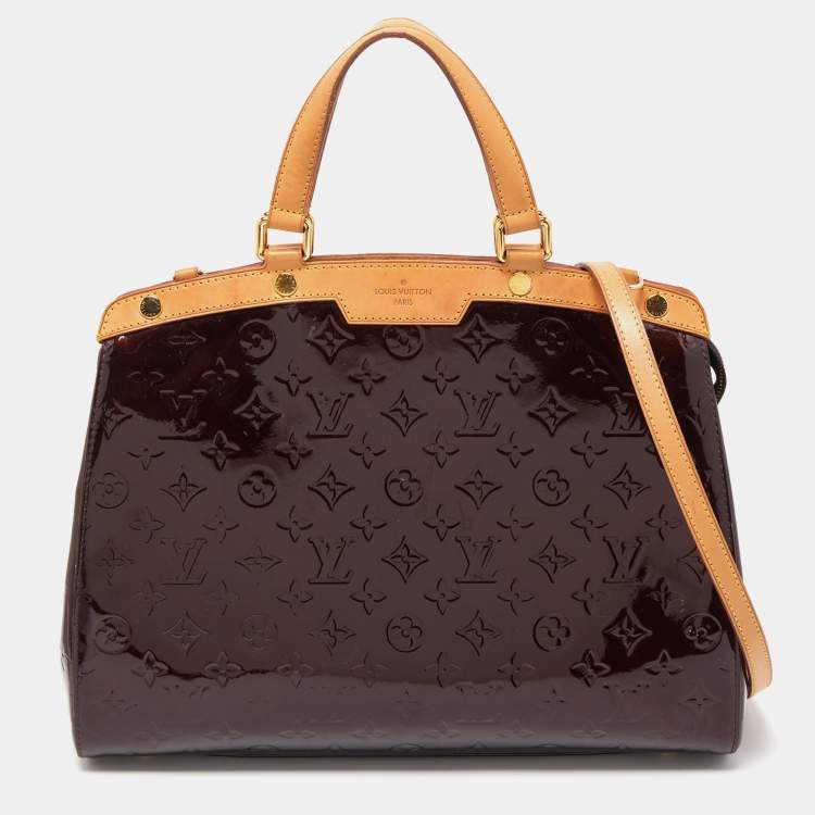 Louis Vuitton Brea Monogram Vernis GM Amarante in Patent Leather