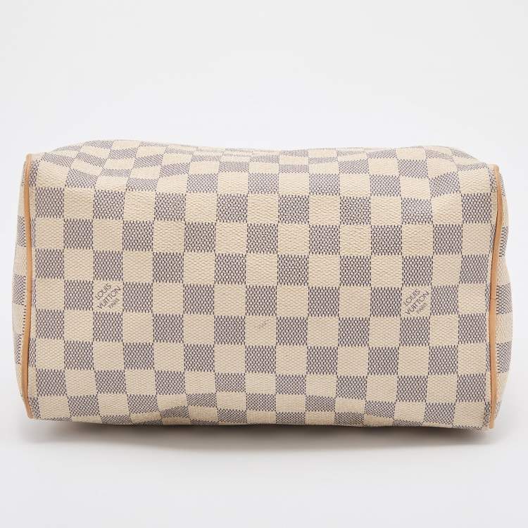 Pre Owned Louis Vuitton Damier Azur Canvas Speedy 25 Bag