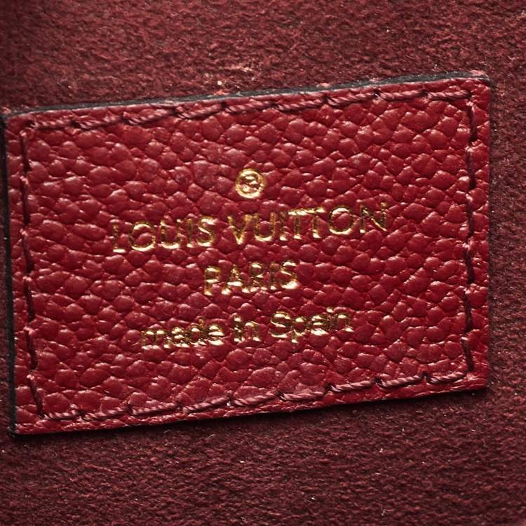 Pre Owned Louis Vuitton Cerise Monogram Canvas and Leather Saint Placide Bag