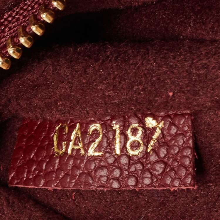 Pre Owned Louis Vuitton Cerise Monogram Canvas and Leather Saint Placide Bag