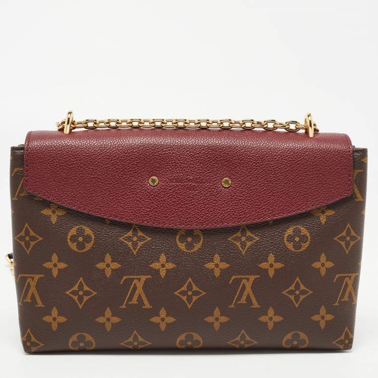 Pre Owned Louis Vuitton Cerise Monogram Canvas and Leather Saint Placide Bag