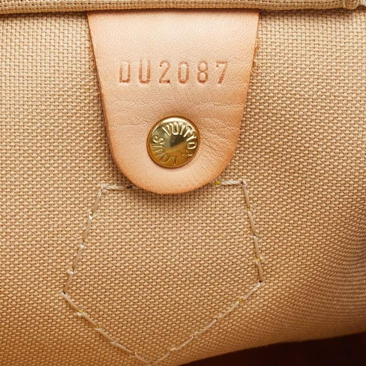 Pre Owned Louis Vuitton Damier Azur Canvas Speedy 30 Bag